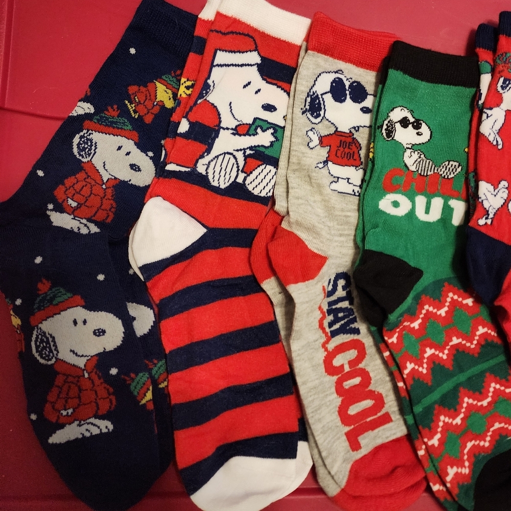 4 Pair Ladies Crew Socks